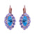 Marquise Halo Leverback Earrings in "Electric Blue" *Custom*