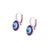 Large Halo Leverback Earrings in "Wildberry" *Custom*