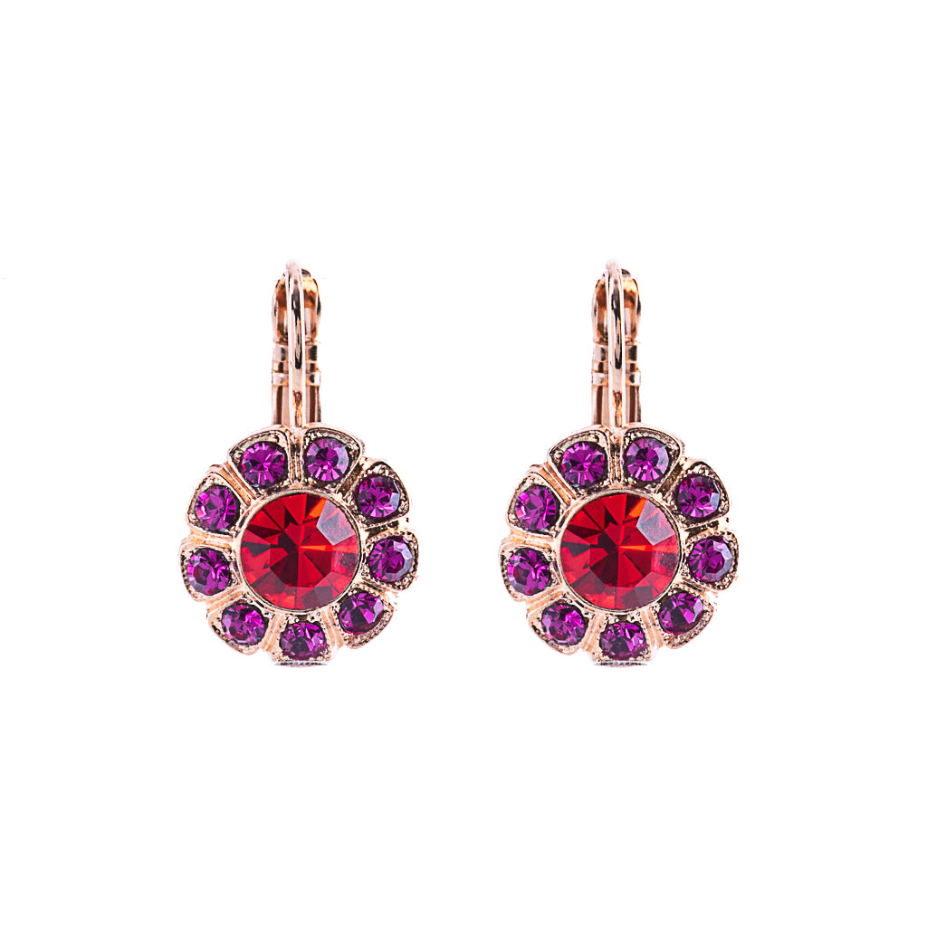 Lovable Daisy Leverback Earrings in "Hibiscus" *Preorder*