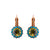 Medium Rosette Leverback Earrings in "Pistachio" *Preorder*