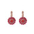 Pavé Leverback Earrings in "Hibiscus" *Custom*