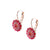 Pavé Leverback Earrings in "Hibiscus" *Custom*