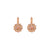 Large Rosette Leverback Earrings in "Chai" *Custom*