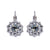 Large Rosette Leverback Earrings in "Ice Queen" *Preorder*