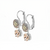 Pavé and Round Leverback Earrings in "Meadow Brown" *Preorder*