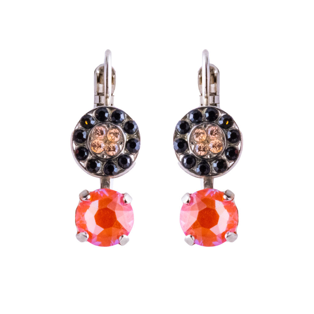 Pavé and Round Leverback Earrings in "Magic" *Preorder*
