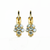 Petite Flower Leverback Earrings in "Crystal Moonlight" *Preorder*