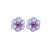 Petite Flower Post Earrings *Choose Your Color* - Rhodium