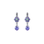 Petite Flower Dangle Leverback Earrings "Matcha" *Preorder*
