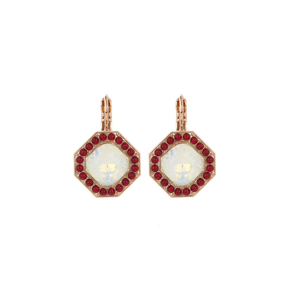 Octagon Cluster Leverback Earrings in "Happiness" *Preorder*