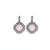 Octagon Cluster Leverback Earrings in "Love" *Preorder*