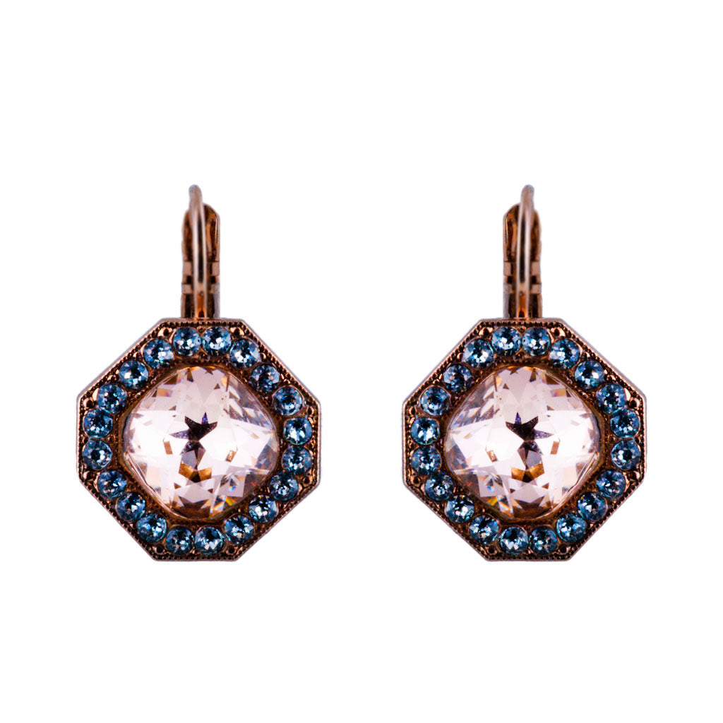 Octagon Cluster Leverback Earrings in "Cookie Dough" *Preorder*
