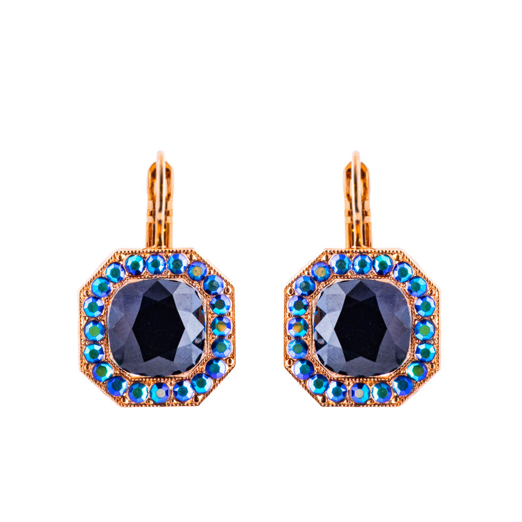 Octagon Cluster Leverback Earrings in "Rocky Road" *Preorder*