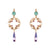 Open Circle Filigree Earrings with Teardrop in "Enchanted" *Preorder*