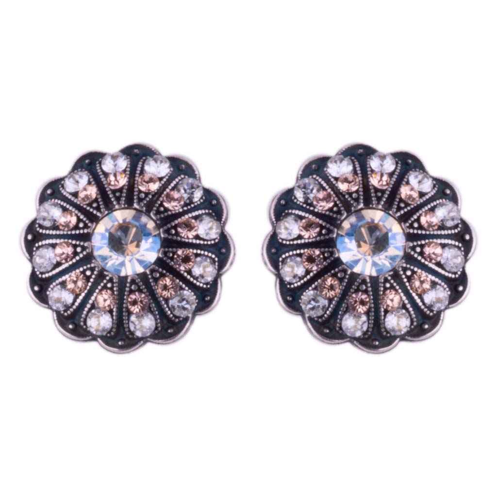 Mariana Audrey Round Drop Rivoli Clear Earrings with Clear