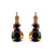 Medium Double Stone Leverback Earrings in "Rocky Road" *Custom*