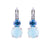 Medium Double Stone Leverback Earrings in "Ice Queen" *Preorder*