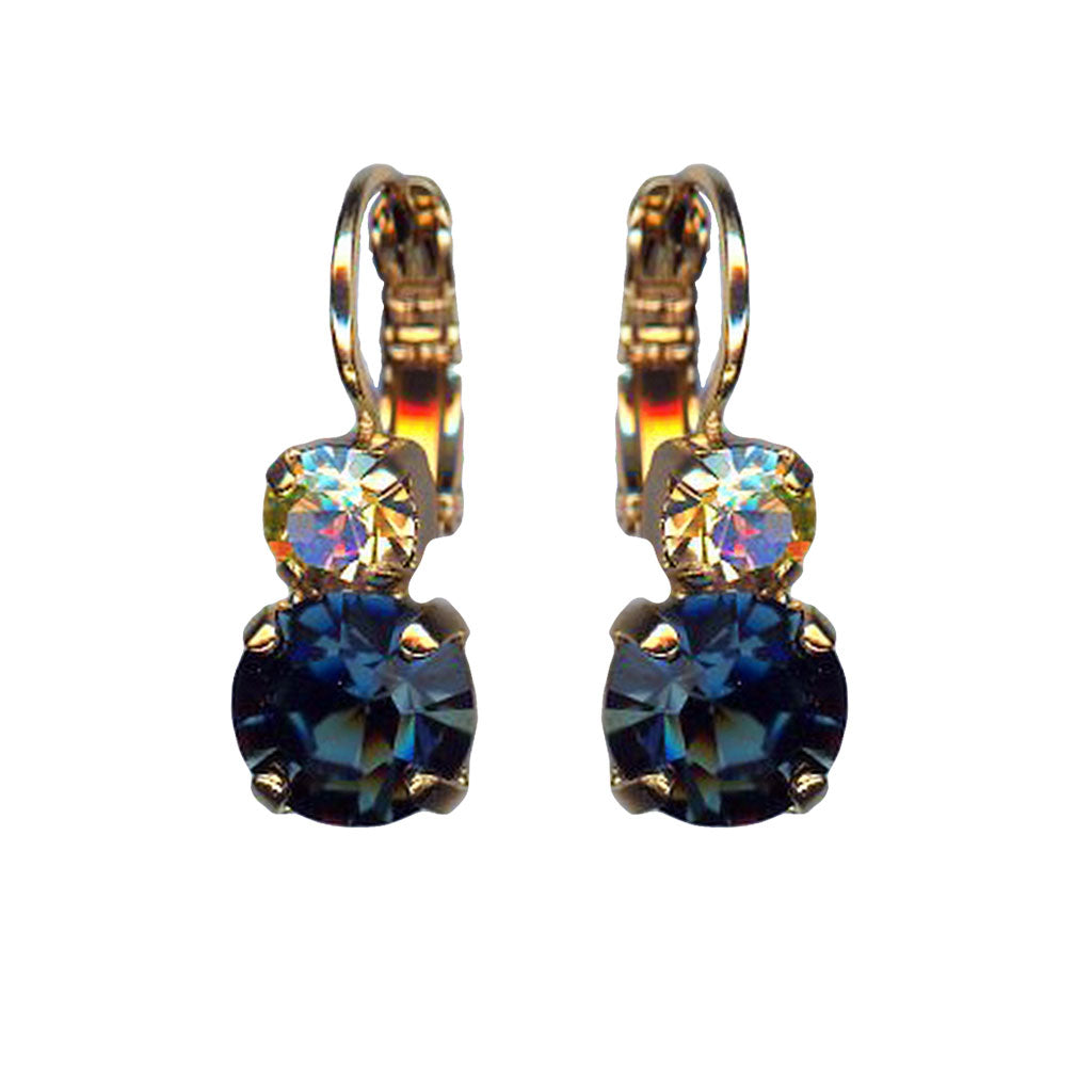 Medium Double Stone Leverback Earrings in "Fairytale" *Preorder*