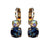 Medium Double Stone Leverback Earrings in "Fairytale" *Preorder*