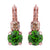 Medium Double Stone Leverback Earrings in "Circle of Life" *Preorder*