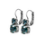 Medium Double Stone Leverback Earrings in "Montana Blue" *Preorder*