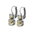 Medium Double Stone Leverback Earrings in "Golden Shadow" *Custom*