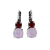 Medium Double Stone Leverback Earrings in "True Romance" *Preorder*