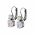 Medium Double Stone Leverback Earrings in "Rose Water Opal" *Preorder*