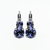 Medium Double Stone Leverback Earrings in "Tanzanite" *Custom*