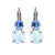 Double Stone Leverback Earrings in "Ice Queen" *Custom*
