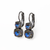 Medium Classic Two-Stone Leverback Earrings in Sun-Kissed "Midnight" *Preorder*