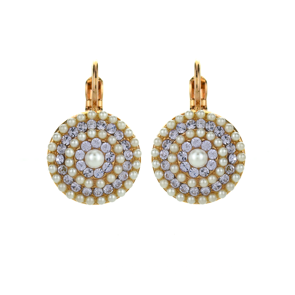 Extra Luxurious Pavé Leverback Earrings in "Romance" *Preorder*