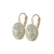 Extra Luxuriuos Pavé Bridal Leverback Earrings in Clear & Pearl *Custom*