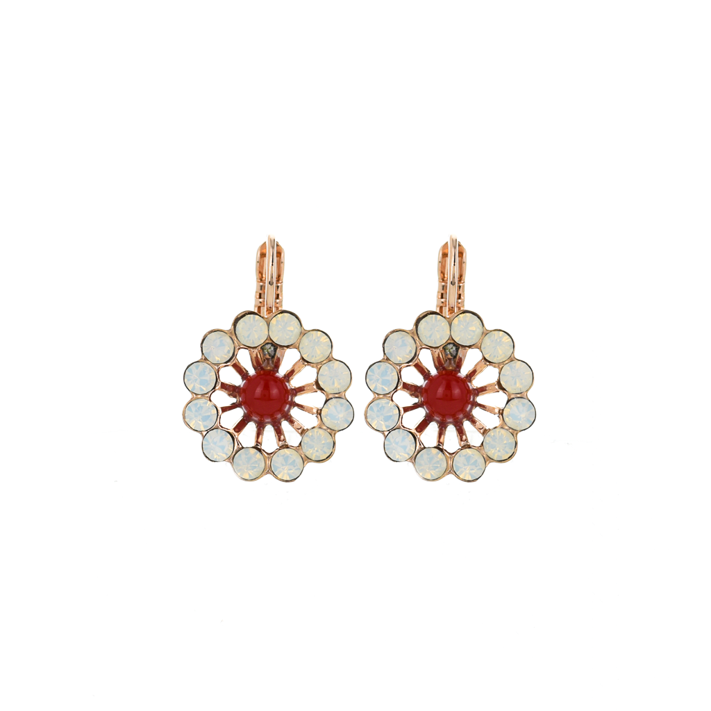 Extra Luxurious Dahlia Leverback Earrings in "Happiness" *Preorder*