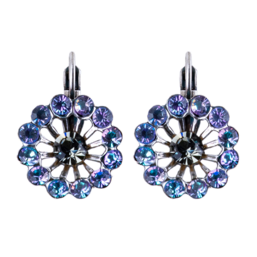 Extra Luxurious Dahlia Leverback Earrings in "Ice Queen" *Preorder*