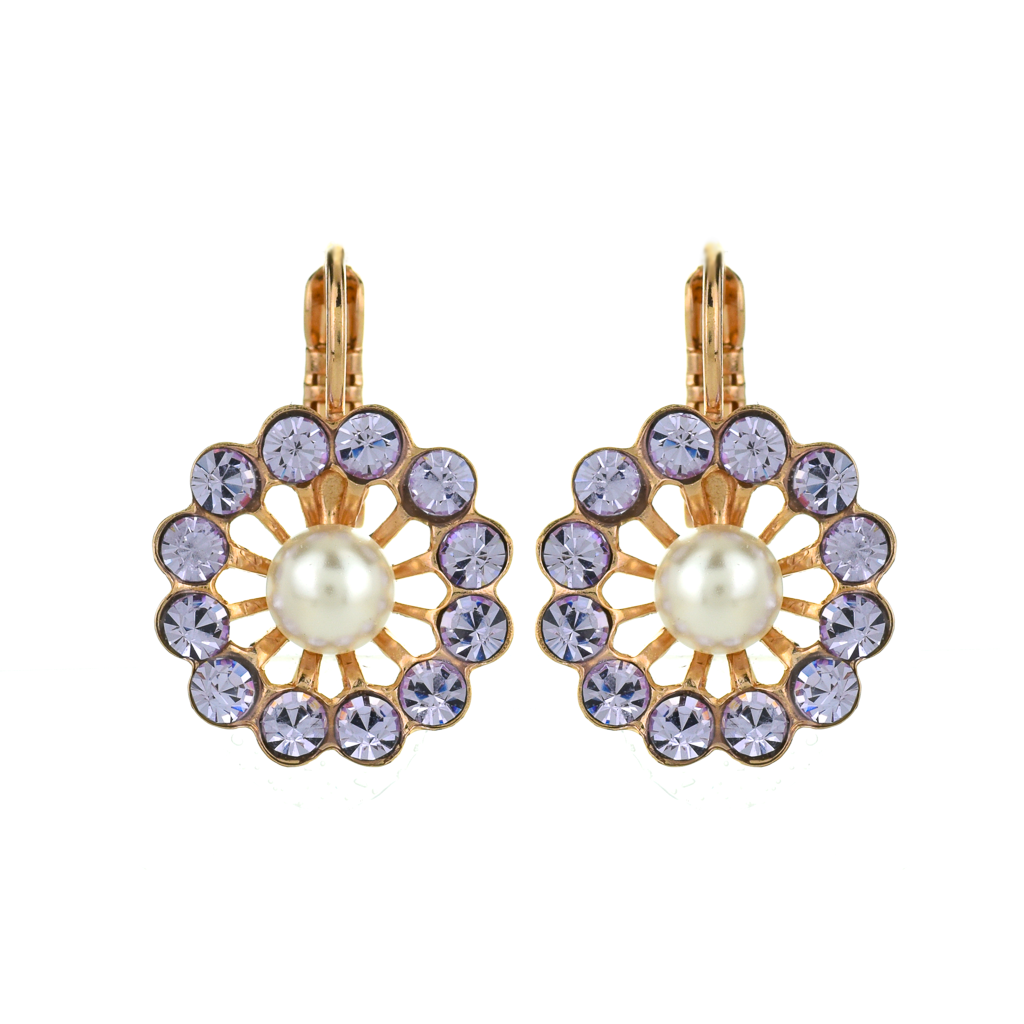 Extra Luxurious Dahlia Leverback Earrings in "Romance" *Preorder*