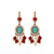 Boho Oval Leverback Earrings in "Happiness-Turquoise" *Custom*