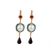 Round Halo Dangle Leverback Earrings in "Happiness" *Preorder*