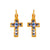 Petite Cross Leverback Earrings in "Ice Queen" *Preorder*