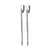 Vertical Bar Bridal Leverback Earrings  - Antique Silver