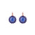 Extra Luxurious Rosette Leverback Earrings in "Wildberry" *Custom*