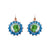 Extra Luxurious Rosette Leverback Earrings in "Pistachio" *Preorder*