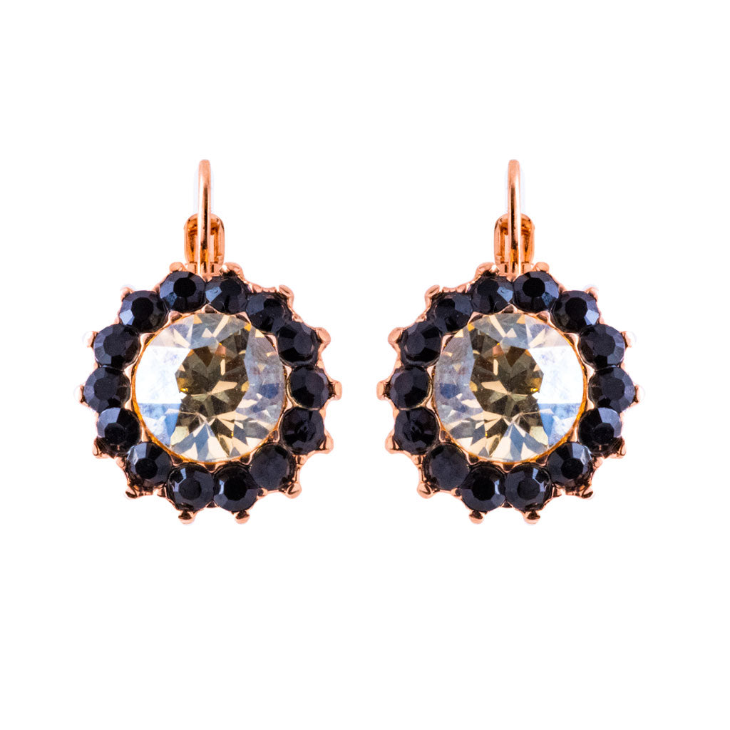 Extra Luxurious Rosette Leverback Earrings in "Magic" *Preorder*