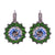Extra Luxurious Rosette Leverback Earrings in "Circle of Life" *Custom*
