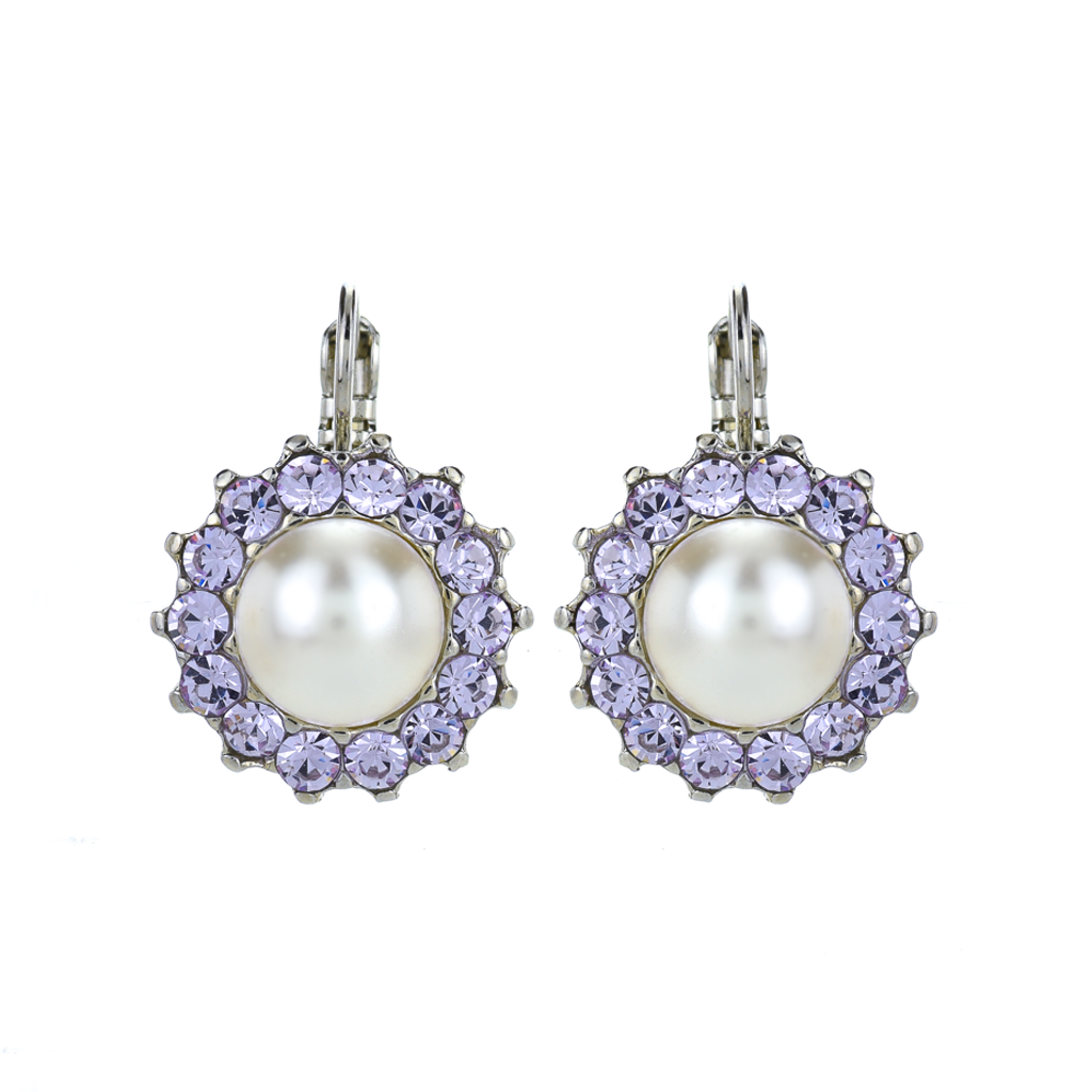 Extra Luxurious Rosette Leverback Earrings in "Romance" *Preorder*
