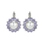 Extra Luxurious Rosette Leverback Earrings in "Romance" *Preorder*