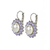 Extra Luxurious Rosette Leverback Earrings in "Romance" *Preorder*