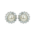 Extra Luxurious Rosette Bridal Post Earrings in "Ivory" *Preorder*