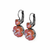 Double Round and Cushion Cut Leverback Earrings in Sun-Kissed "Sunset" *Preorder*