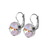 Cushion Cut Leverback Earrings in Sun-Kissed "Lavender" *Custom*